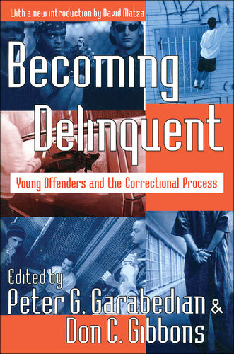 Becoming Delinquent Young Offenders And The Correctional Process Peter G Garabedian Editor Don C Gibbons Editor