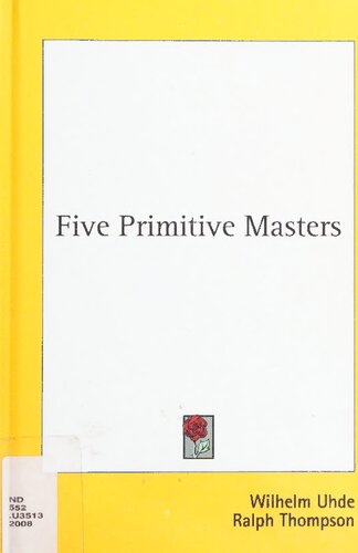 Five Primitive Masters Wilhelm Uhde