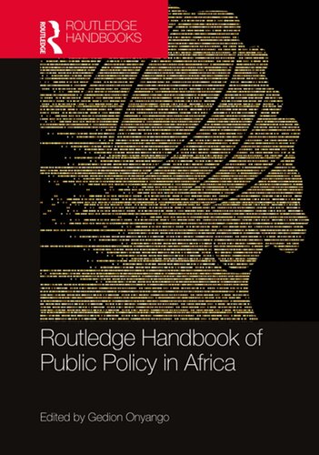 Routledge Handbook Of Public Policy In Africa Gedion Onyango