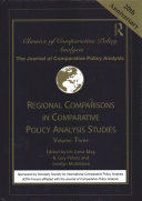 Regional Comparisons In Comparative Policy Analysis Studies Volume Three Iris Gevamay