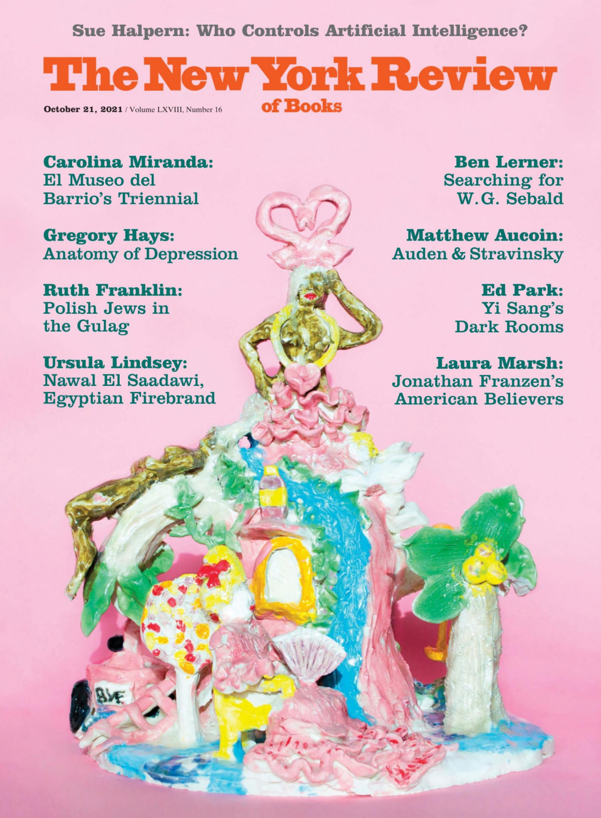 The New York Review Of Books Vol Lxviii 16 21st October 2021 Emily Greenhouse Editor In Chief