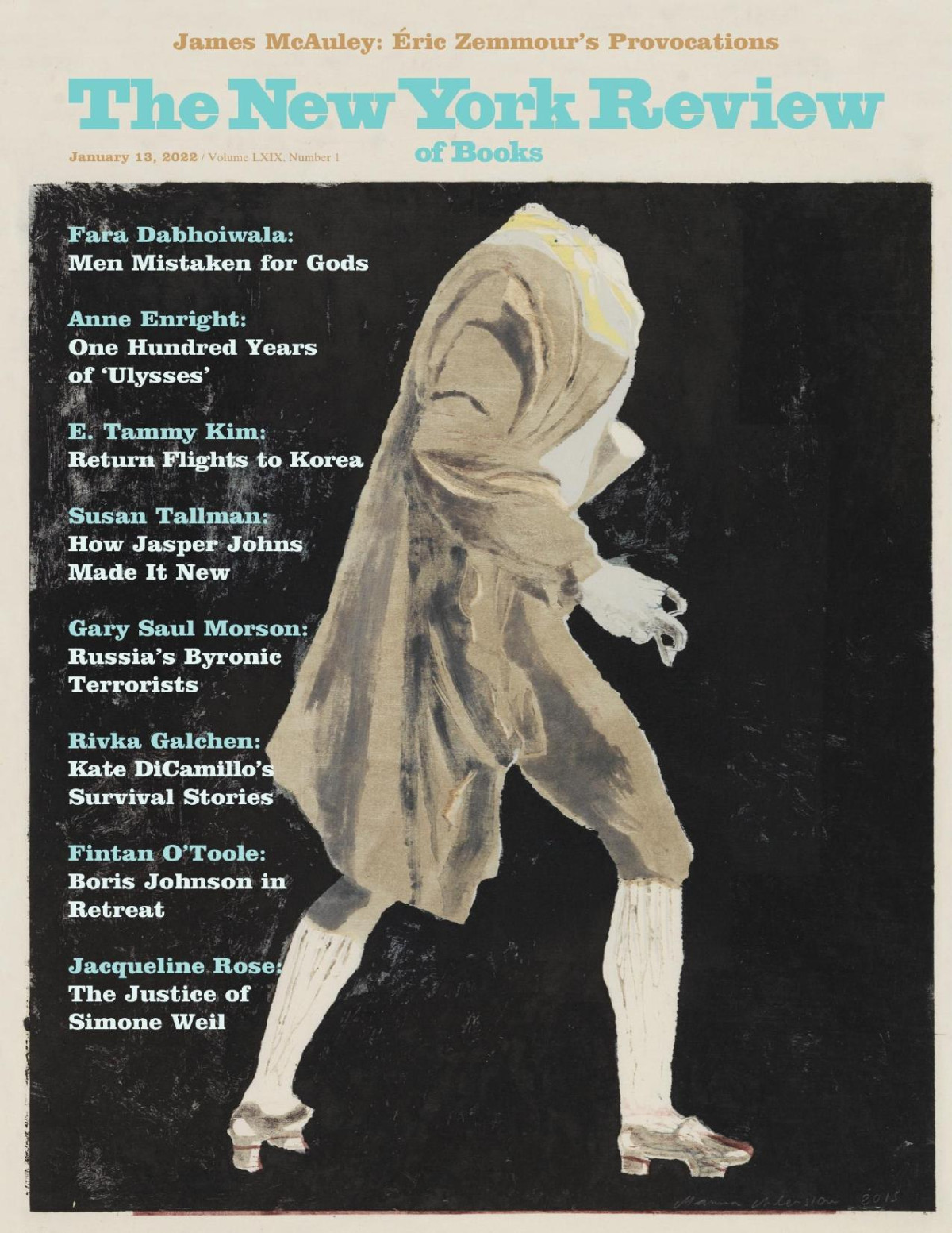 The New York Review Of Books Vol Lxix 1 13th January 2022 Emily Greenhouse Editor In Chief