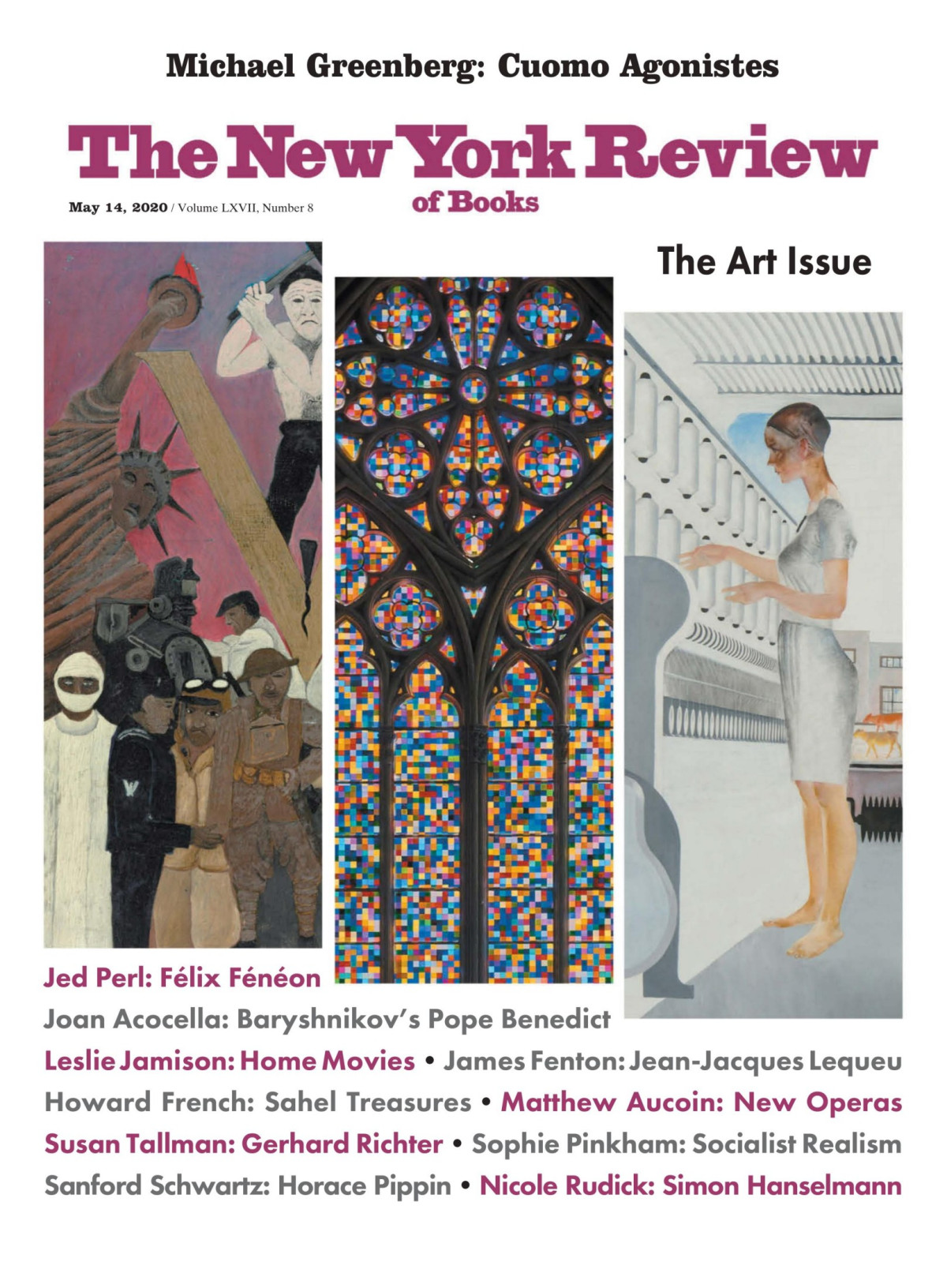 The New York Review Of Books Vol Lxvii 8 14th May 2020 Emily Greenhouse Editor In Chief
