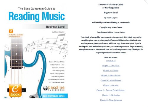 The Bass Guitarists Guide To Reading Music Beginner Level Clayton