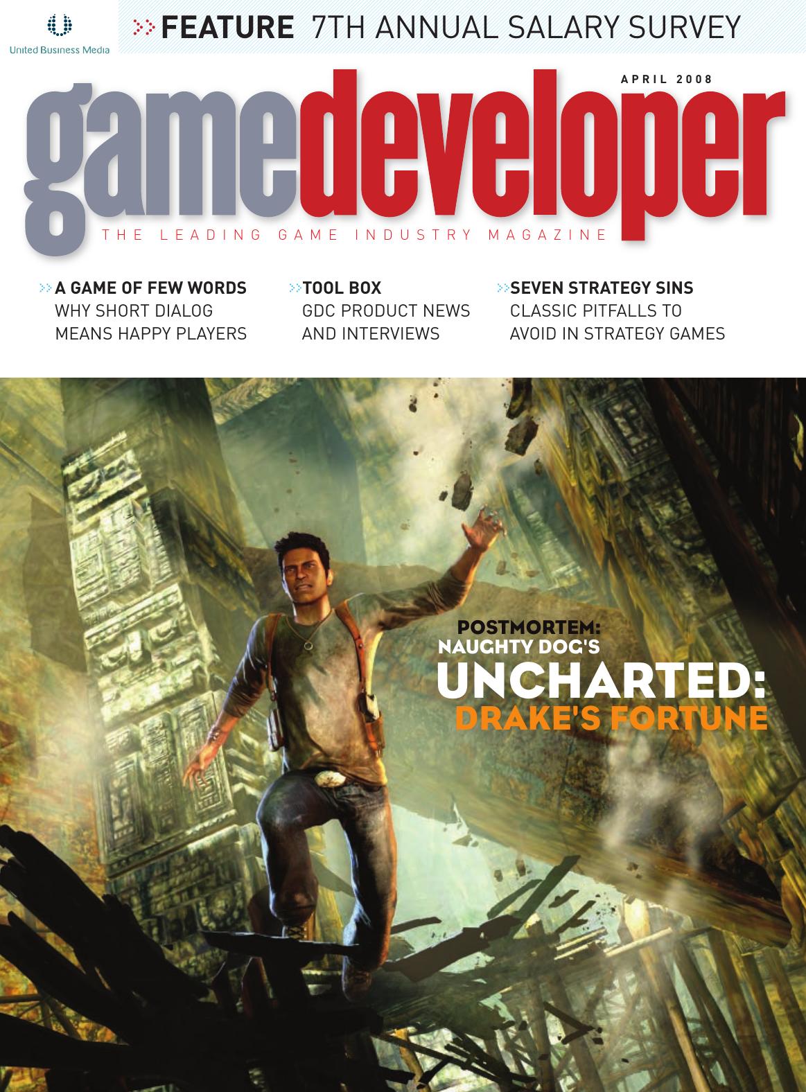Game Developer April 2008 4th Edition Simon Carless Brandon Sheffield