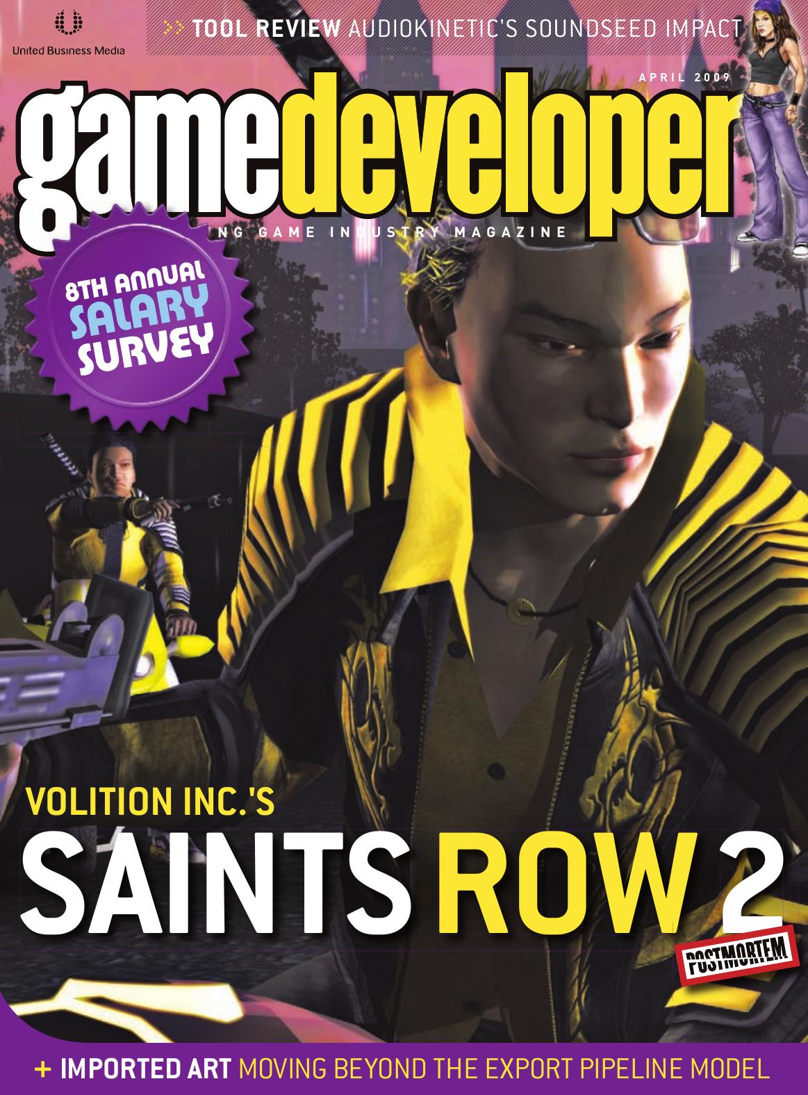 Game Developer April 2009 4th Edition Simon Carless Brandon Sheffield
