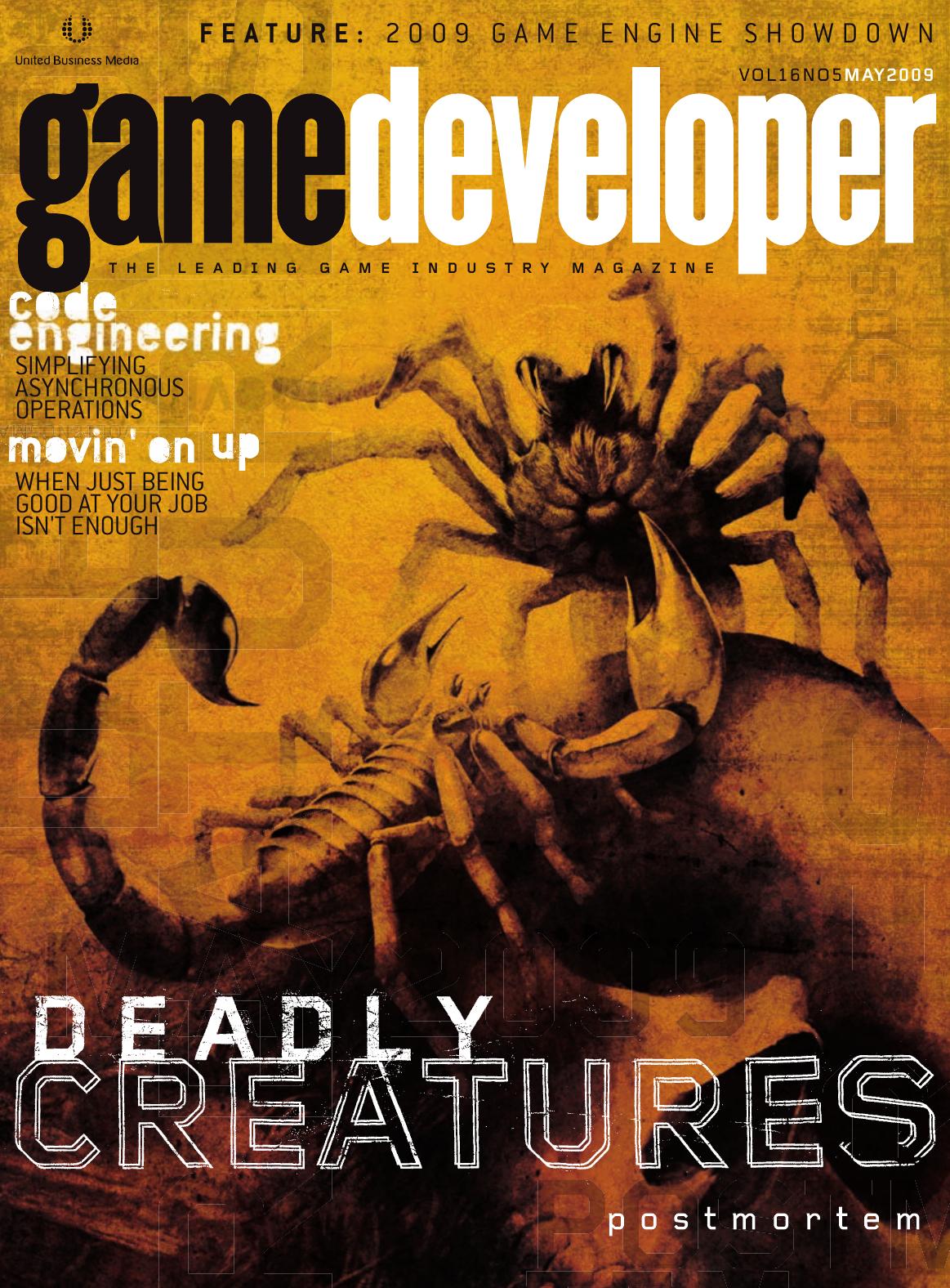 Game Developer May 2009 5th Edition Simon Carless Brandon Sheffield