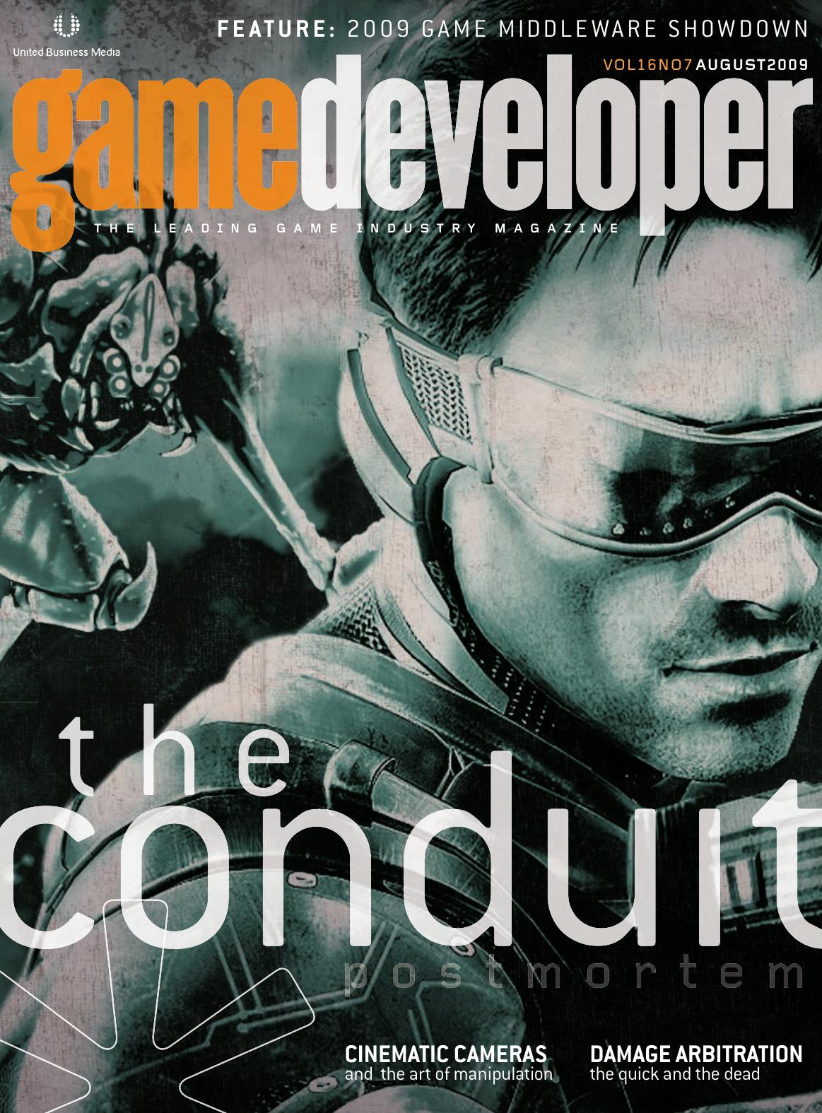 Game Developer August 2009 7th Edition Simon Carless Brandon Sheffield