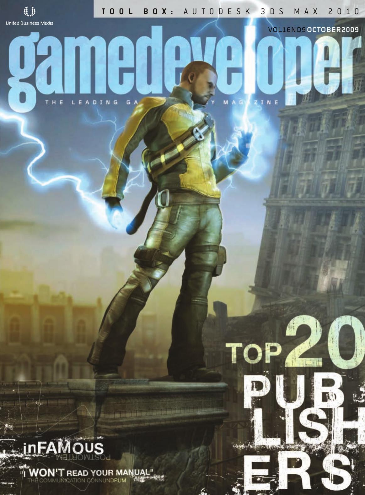 Game Developer October 2009 9th Edition Simon Carless Brandon Sheffield