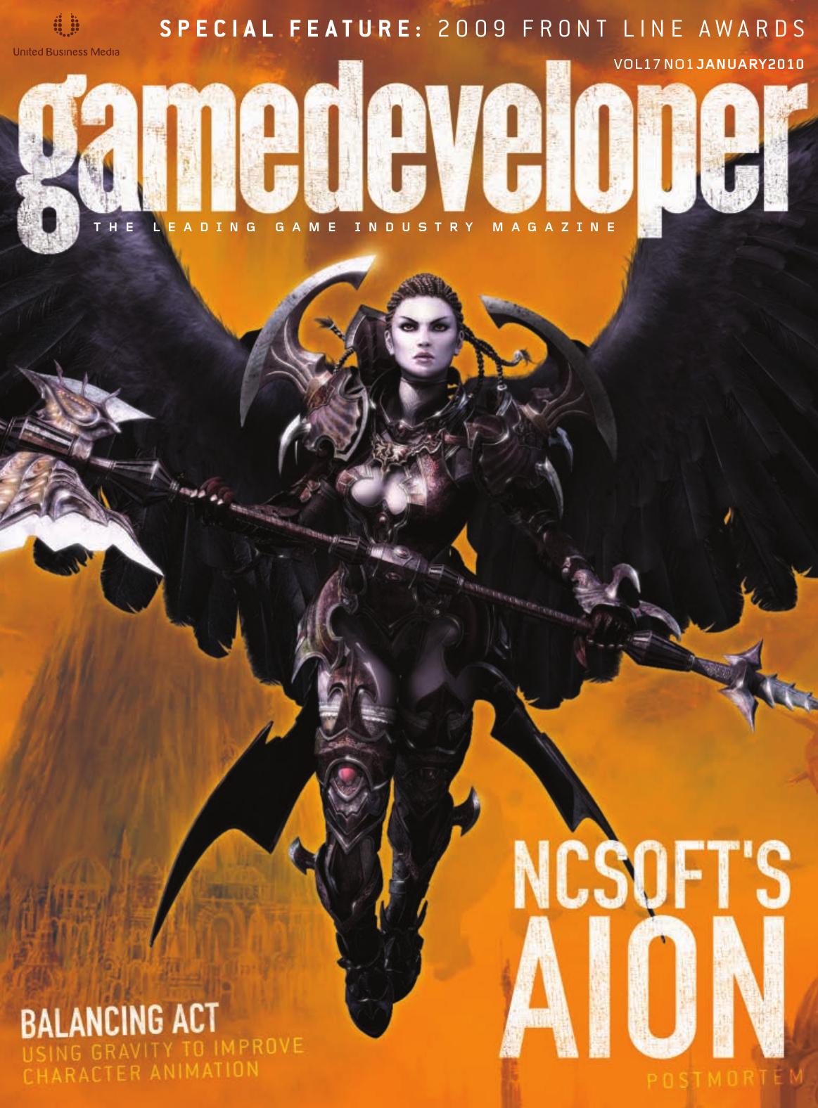 Game Developer January 2010 1st Edition Simon Carless Brandon Sheffield