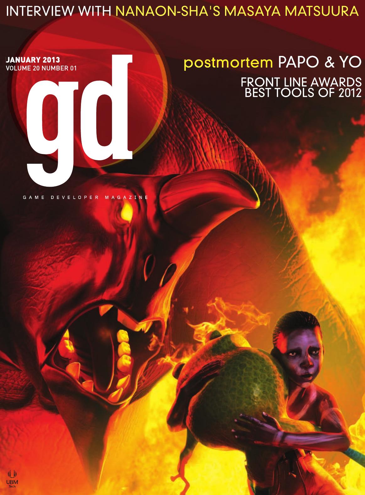 Game Developer January 2013 1st Edition Simon Carless Brandon Sheffield