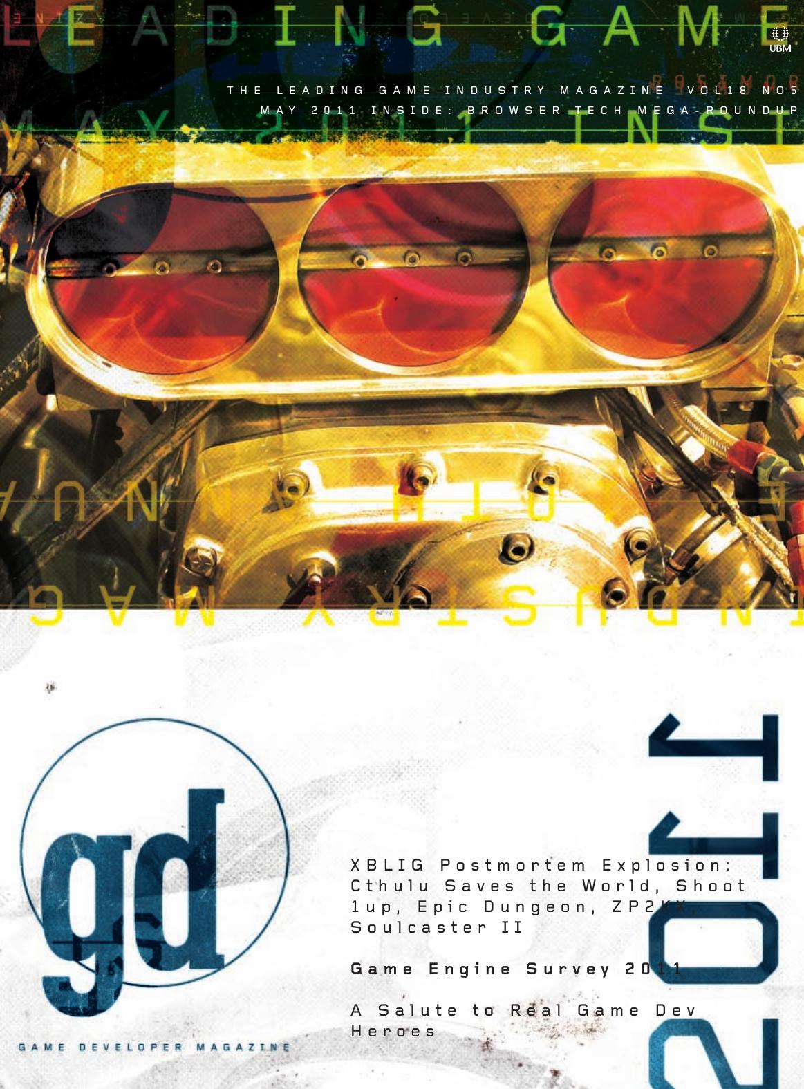 Game Developer May 2011 5th Edition Simon Carless Brandon Sheffield