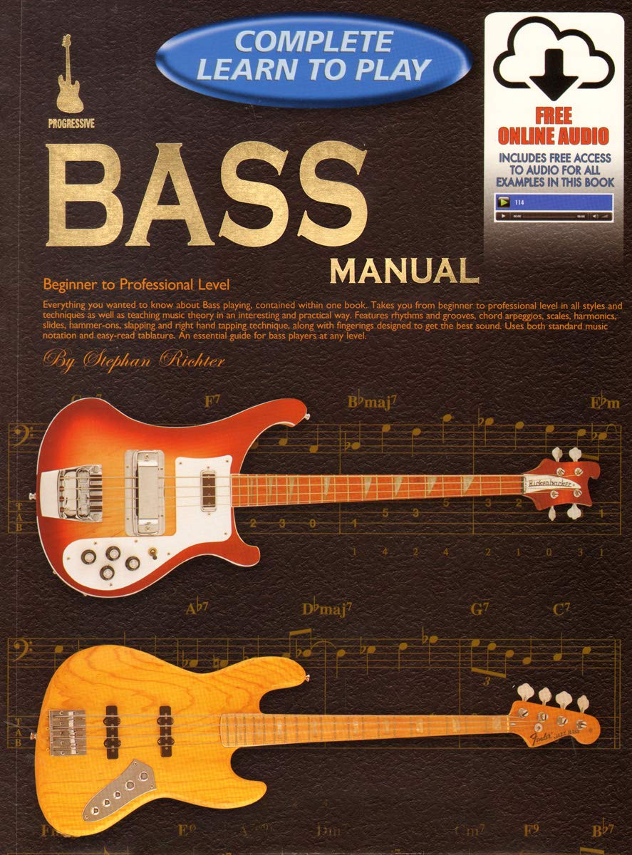 Progressive Complete Learn To Play Bass Manual Papcom Stephan Richter