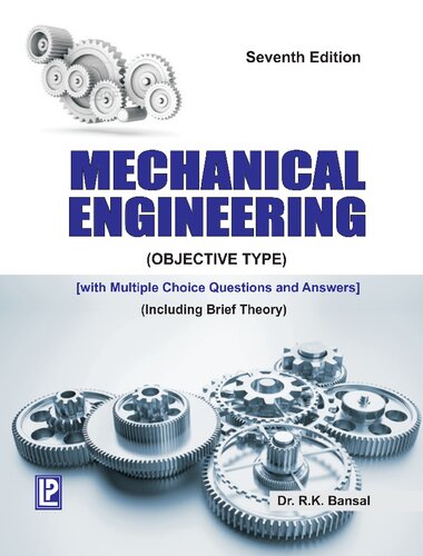 Mechanical Engineering Objective Type 7th Edition Dr Rk Bansal