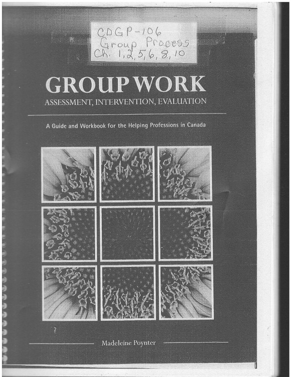 Group Work Assessment Intervention Evaluation Madeleine Poynter