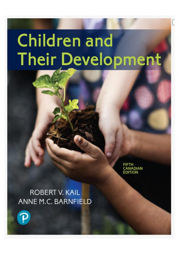 Children And Their Development Fifth Canadian Edition 5th Robert V Kail