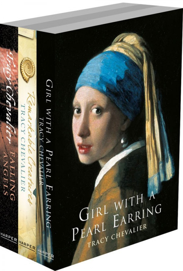 Tracy Chevalier 3book Collection Girl With A Pearl Earring Remarkable Creatures Falling Angels Chevalier