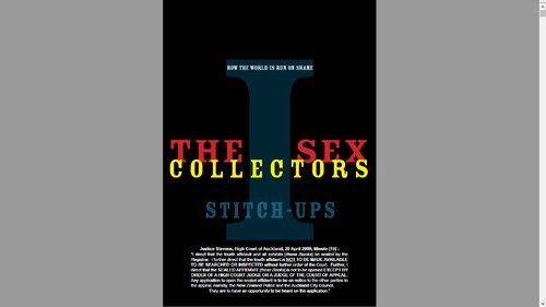The Sex Collectors How The World Is Run On Shame Vol I Stitchups Greg Hallett