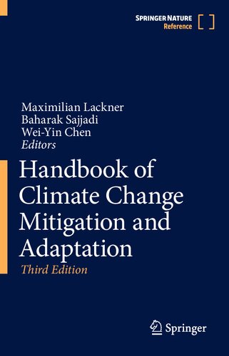 Handbook Of Climate Change Mitigation And Adaptation 3rd Edition Maximilian Lackner