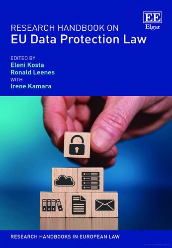 Research Handbook On Eu Data Protection Law 1st Edition Eleni Kosta
