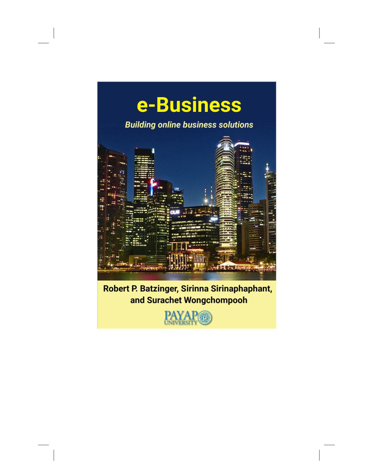 Ebusiness Building Online Business Solutions Robert Batzinger Et Als
