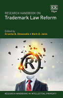 Research Handbook On Trademark Law Reform Graeme B Dinwoodie