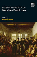 Research Handbook On Notforprofit Law Matthew Harding