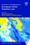 Research Handbook On European Union Taxation Law Christiana Hji Panayi