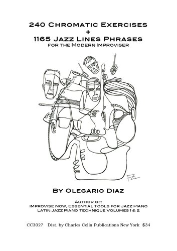 240 Chromatic Exercise 1165 Jazz Lines Phrases Diaz Olegario