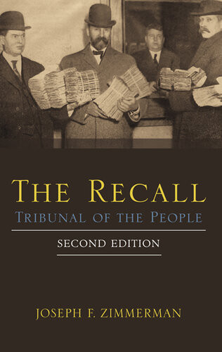 Recall The Second Edition Tribunal Of The People 2nd Edition Joseph F Zimmerman
