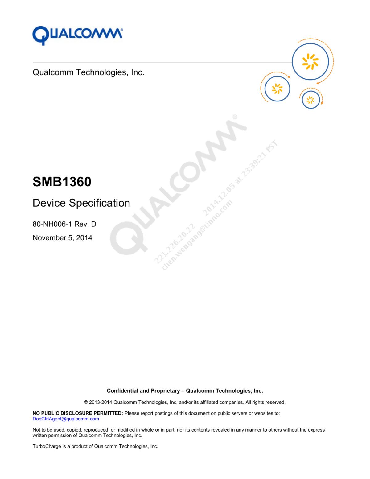 80nh0061 Smb1360 Device Specification Hs11nf33673hw Scripts Smb1360 Graphical User Interface 80nh0061 Rev D Qualcomm Technologies Inc