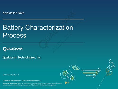 Battery Characterization Process 80vt31024 Rev C Qualcomm Technologies Inc