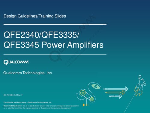 Qfe2340qfe3335qfe3345 Power Amplifiers 80nh3815 Rev F Qualcomm Technologies Inc