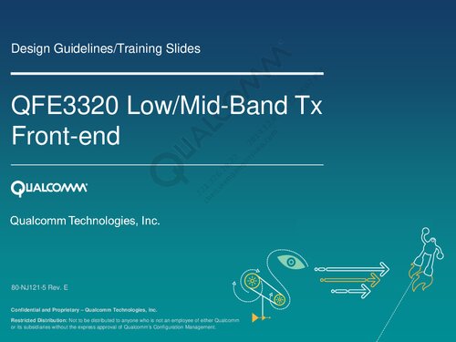 Qfe3320 Lowmidband Tx Frontend 80nj1215 Rev E Qualcomm Technologies Inc