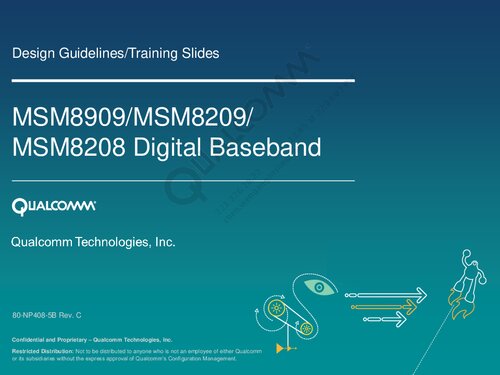 Msm8909msm8209msm8208 Digital Baseband 80np4085b Rev C Qualcomm Technologies Inc