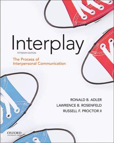 Interplay 15th Edition Ronald B Adler