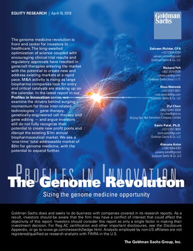 Profiles In Innovation The Genome Revolution Richter S Yeh