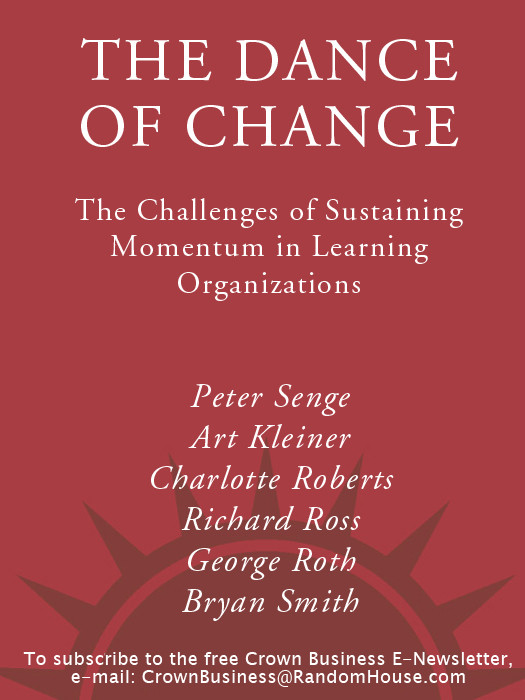The Dance Of Change Peter M Senge