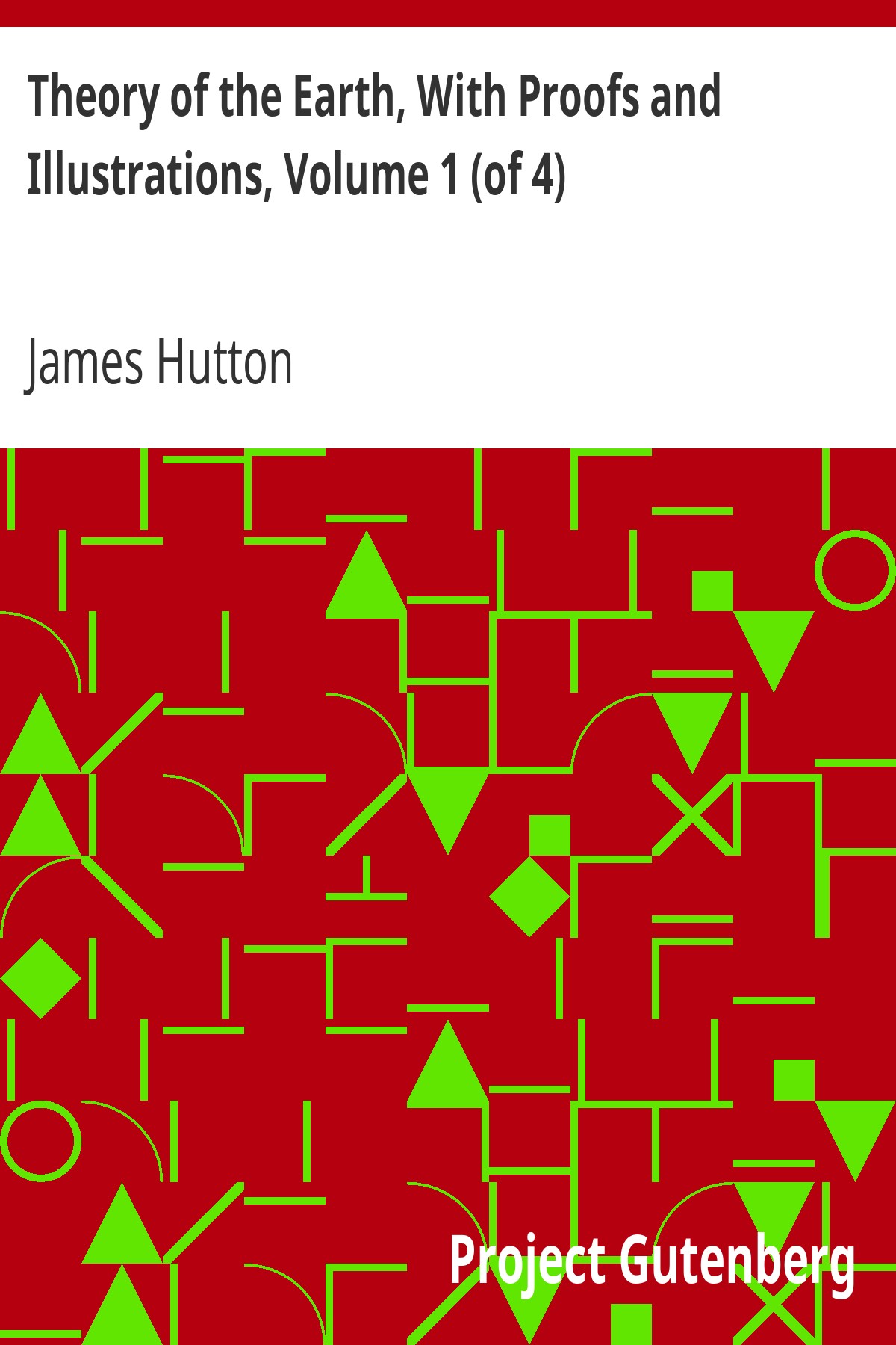 Theory Of The Earth With Proofs And Illustrations Volume 1 Of 4 James Hutton