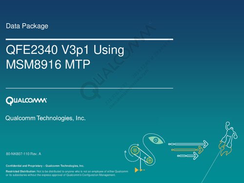 Qfe2340 V3p1 Using Msm8916 Mtp 80nk807110 Rev A Qualcomm Technologies Inc