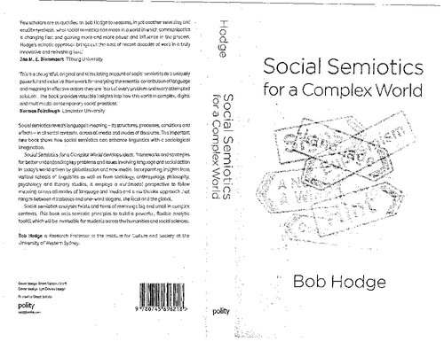 Social Semiotics For A Complex World 1st Edition Bob Hodge