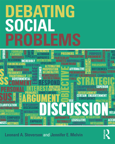 Debating Social Problems 1 Edition Leonard A Steverson Jennifer E Melvin