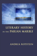 Literary History In The Parian Marble Andrea Rotstein