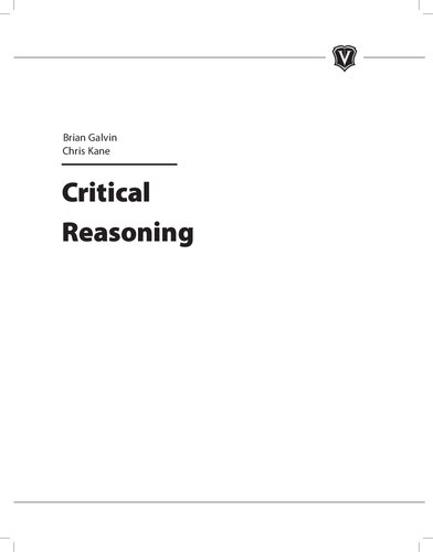 Critical Reasoning Brian Galvin