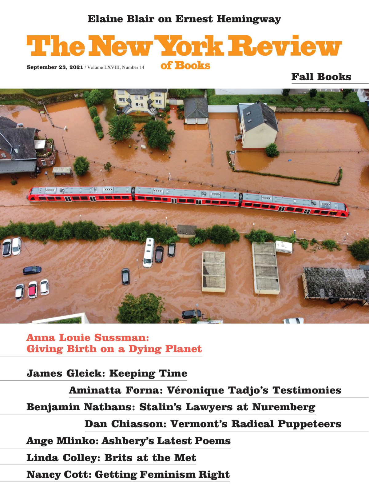 The New York Review Of Books Vol Lxviii 14 23rd September 2021 Emily Greenhouse Editor In Chief