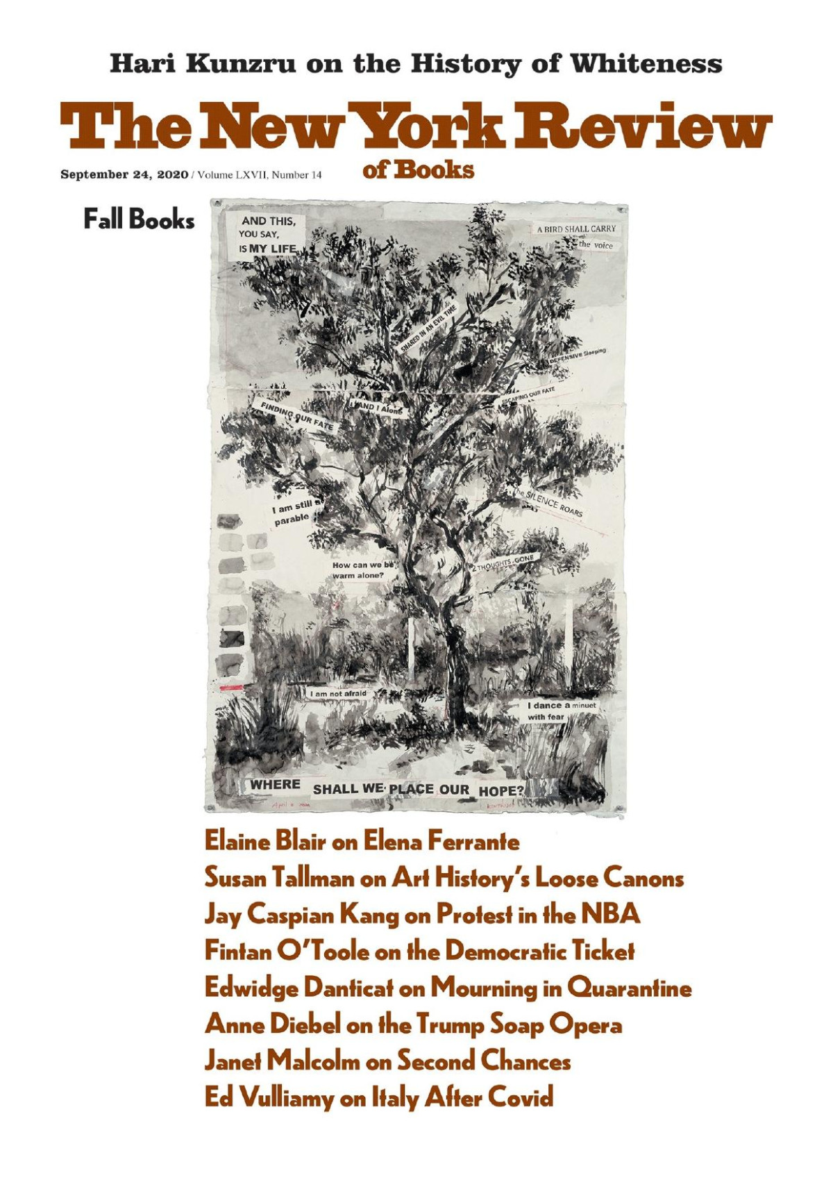 The New York Review Of Books Vol Lxvii 14 24th September 2020 Emily Greenhouse Editor In Chief