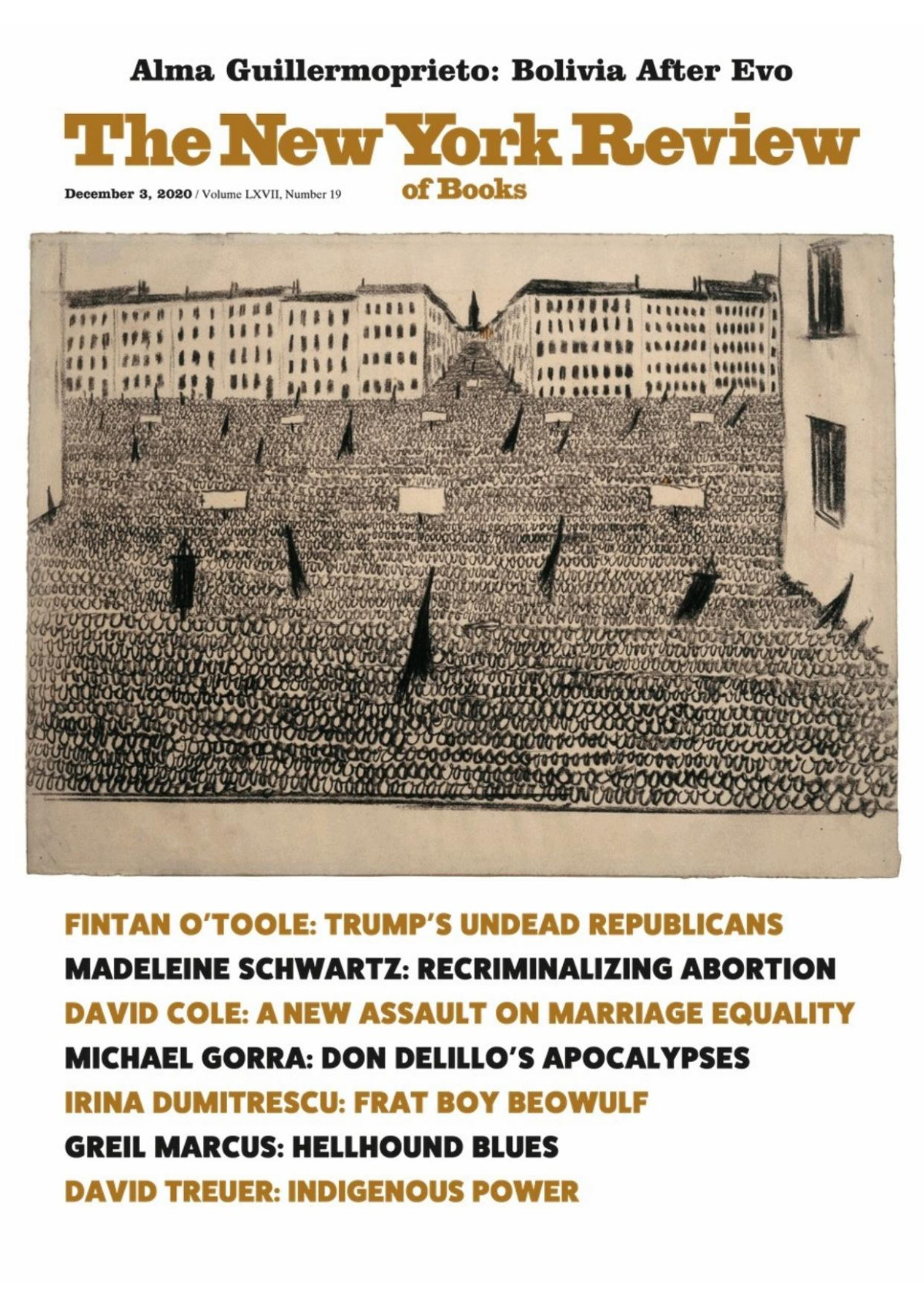 The New York Review Of Books Vol Lxvii 19 3rd December 2020 Emily Greenhouse Editor In Chief