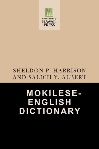 Mokileseenglish Dictionary Sheldon P Harrison Salich Y Albert