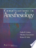 Complications In Anesthesiology 4th Ed 2007 Emilio B Lobato