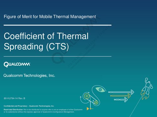 Coefficient Of Thermal Spreading Cts 80vu79414 Rev B Qualcomm Technologies Inc